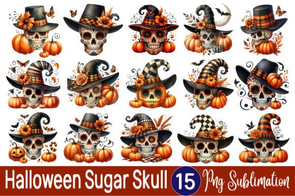 Download Halloween Sugar Skull Sublimation Bundle - Skull Collection